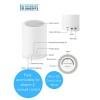 Touch Lamp Bluetooth Speaker (White)